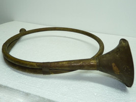 Antique Brass Musical Instrument Natural Horn, Span 45 cm, Coil D 30.5 cm - $133.40