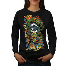 Dragon Face Japan Fantasy Jumper Dragon Beast Women Sweatshirt - £14.88 GBP