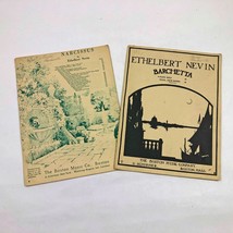 Music Sheets Set of 2 Copyright 1896/1899 Narcissus &amp; Barchetta - $14.08