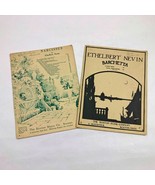 Music Sheets Set of 2 Copyright 1896/1899 Narcissus &amp; Barchetta - $261.93 MXN