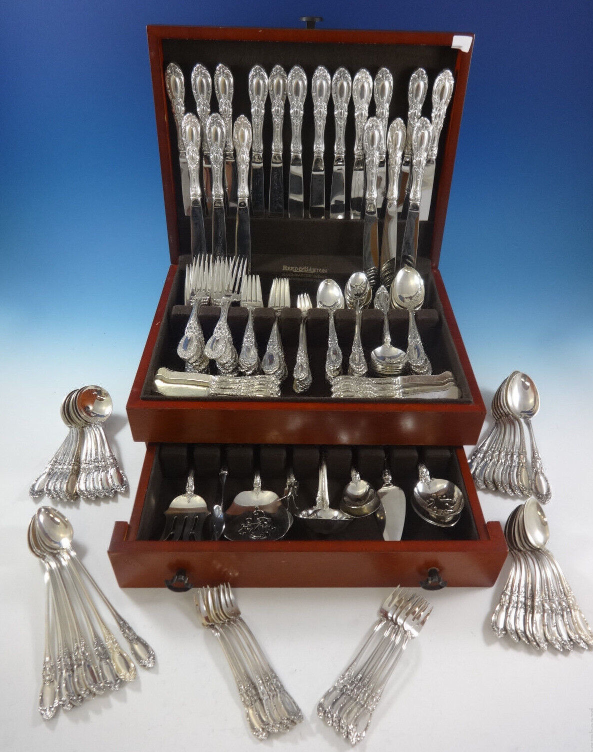 Primary image for King Richard by Towle Sterling Silver Dinner Flatware Set 18 Service 175 Pieces