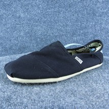 Toms  Men Loafer Shoes Black Fabric Slip On Size 10 Medium - £19.78 GBP