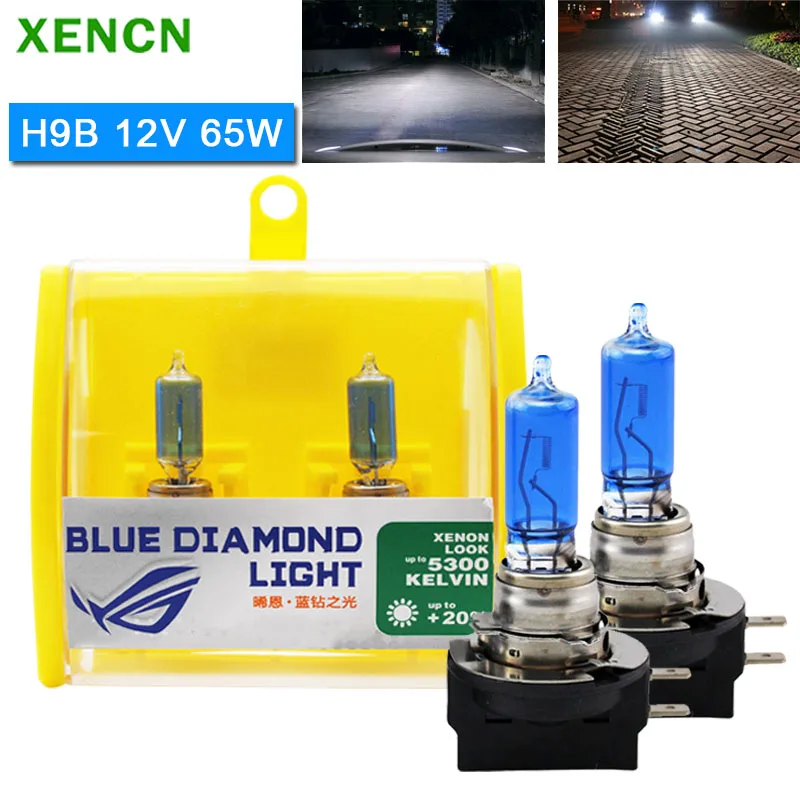 XENCN H9B 12V 65W PGJY19-5 Blue Diamond Light 5300K Xenon Look Halogen Car - £51.63 GBP