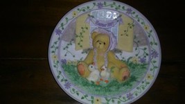 Enesco Cherished Teddies Easter Plate ~ 1997 ~ Priscilla Hillman ~ 203009 - $19.79