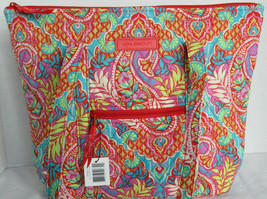 Vera Bradley Women Purse Shoulder Bag Handbag VILLAGER PAISLEY IN PARADISE - $107.02