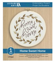 Leisure Arts Home Sweet Home 6 Inch Embroidery Kit 56823 - £9.53 GBP