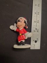 Vtg Applause Disney Christmas Mickey Mouse Santa Suit Pvc Cake Topper Figure 3" - $5.23