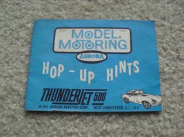 Vintage 1964 Aurora Model Motoring Hop Up Hints Booklet - £13.97 GBP