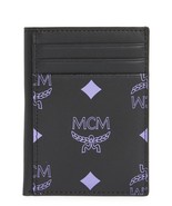 MCM Color Splash Logo Card Case Wallet ~NWT~ Boxed Purple - $2,733.12 MXN