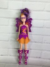 Barbie Princess Power Butterfly Fairy Doll Purple Orange Maddy With Outfit Shoes - £12.15 GBP