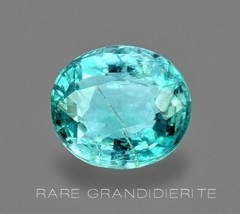 Rare Gradidierite 6.70 x 5.85 neon greenish blue  from oval Madagascar - £1,438.57 GBP
