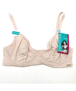 Vanity Fair Breathable Luxe Underwire Bra Size 36C Sheer Quartz Pink Sof... - £17.41 GBP