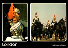 Postcard England London The Blues and Royals #CC83 6.75x4.5 Inches - £3.88 GBP