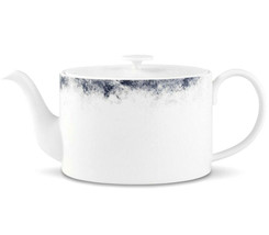 Vera Wang Wedgwood Vera Pointilliste Teapot 33 oz. Blue/Gray Speckled Bo... - $98.90