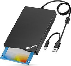 Floppy Disk Reader USB C External 3.5 inch 1.44 MB Floppy Disc Reader Dual USB A - £40.18 GBP