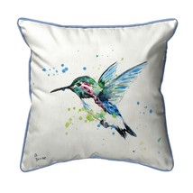 Betsy Drake Green Hummingbird Extra Large Pillow 22 X 22 - £55.25 GBP