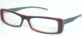 New Onkel Rust 38 Purple Grape /AMBER Orange Eyeglasses Glasses Frame Germany - $97.33