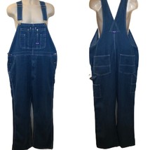 Big Smith Men&#39;s Denim Blue Jean Carpenter Farmer Utility Bib Overalls 44 x 32 - £29.56 GBP