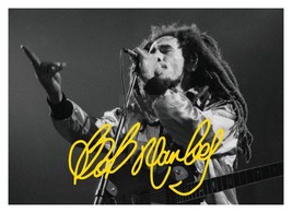 Bob Marley Singer Jamaican Facsimilie Autograph 5X7 Photo Reprint - £6.67 GBP