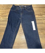 Boys&#39; Ultimate Stretch Relaxed Straight Jeans - Cat Jack Dark Wash Size ... - $9.89