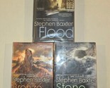 Stephen Baxter Hardcover Lot Stone Spring Bronze Summer Flood Ex Library  - $17.81