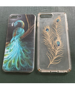 Lot Of 2 Peacock Themed Apple Iphone 7 Plus/8 Plus Cases. - $5.89