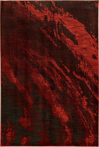 Oriental Weavers Sedona 6367B 6x9  Rectangle - Red/ Charcoal-Nylon/PolyP - £505.01 GBP