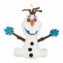 ORNAMENT Disney Parks Frozen Olaf with Snowflakes Blown Glass - £43.47 GBP