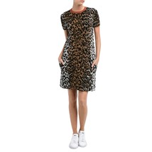 Stella Mccartney cheetah print t-shirt dress size 8 - $5,821.58 MXN