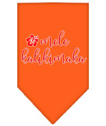 Mele Kalikimaka Screen Print Bandana Orange Small - £9.28 GBP