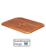 Boat Teak Table Top with Star Inlay Round Corners Marine Yacht RV Caravan - $4,664.68 MXN+