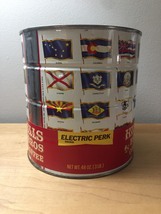 Vintage 1970 Hills Bros "Flags of the Fifty States" Coffee Can image 3