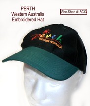 PERTH Baseball Hat Western Australia Embroidered Baseball Hat Cap (used) - £7.90 GBP