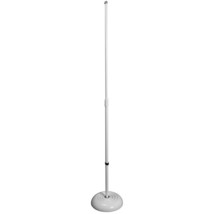 On-Stage Stands Round Base Mic Stand, White - £57.98 GBP