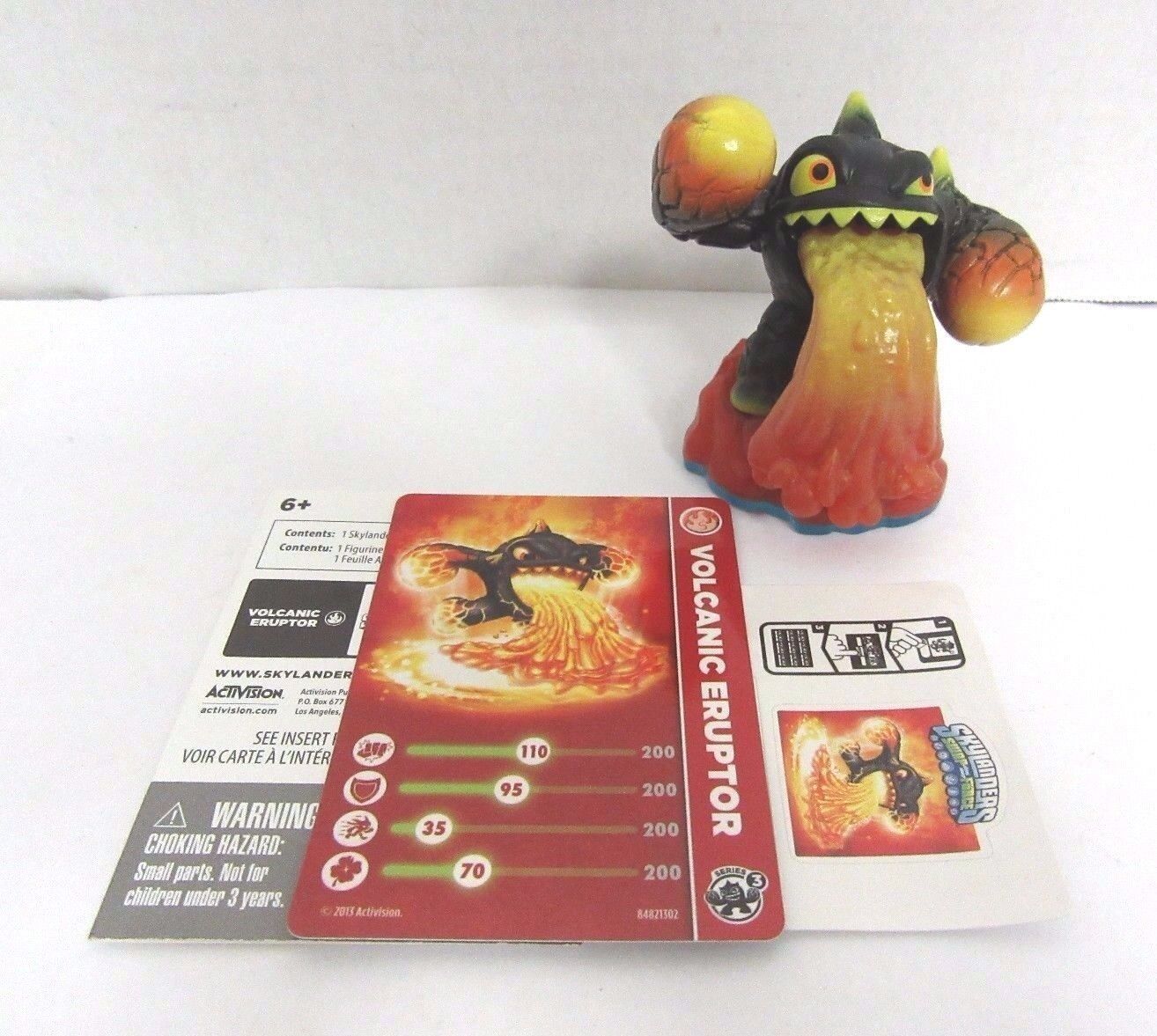 Skylanders Swap Force VOLCANIC ERUPTOR Figure w/ Sticker, Card &amp; Code Pa... - $6.13