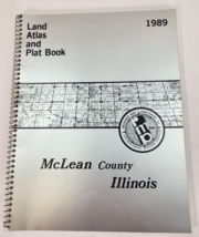 Vtg McLean County Illinois Farm Plat Book &amp; Directory 1989 Bloomington F... - $14.84