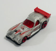 HOT WHEELS 1997 Panoz GTR-1 Silver Sports Car Orange Fin Diecast Car - £1.91 GBP