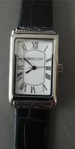 Coldwater Creek Watch Women Silver Tone Rectangle White Dial - New Battery - $24.18