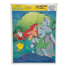VINTAGE DISNEY GOLDEN FRAME TRAY PUZZLE THE LITTLE MERMAID PRINCE ERIC 1... - $7.60