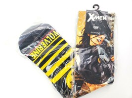 Bioworld X-Men Logo Wolverine X-23 Marvel Crew Socks Size 10-13 (shoe si... - $13.44 CAD