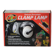 Zoo Med Deluxe Porcelain Clamp Lamp with Polished Ceramic Dome - Versati... - $33.61+