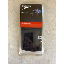 Speedo Solid Silicone Swim Cap Black One Size NIB - £10.19 GBP