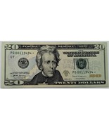 Fancy Serial Number 2017A US$20 4 Pairs 00119494* - $54.26 CAD