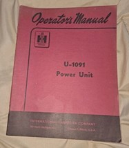 IH International U-1091 POWER UNIT Operators Manual  - £13.22 GBP