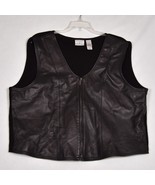 Villager Sport by Liz Claiborne Co. Women&#39;s Leather Front Knit Back Vest... - £17.78 GBP