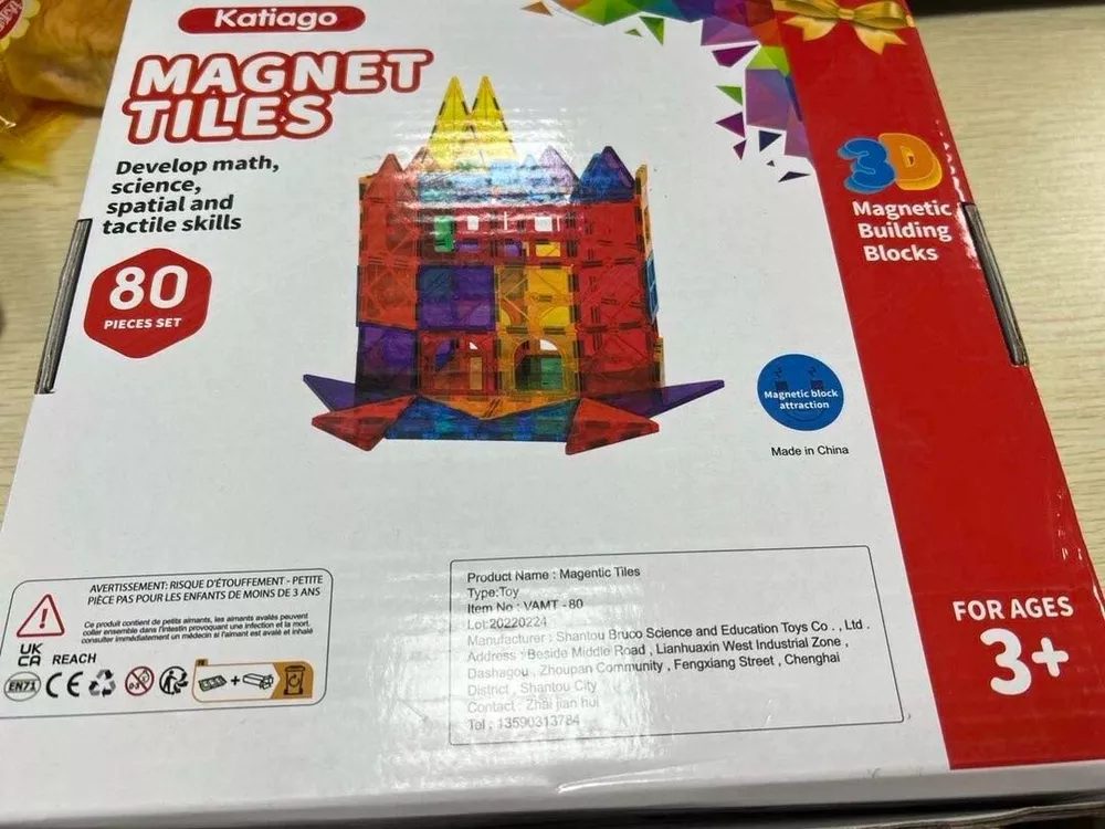 Magnetic Tiles for Kids 80PCS - $26.46