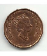 1994 Canada Penny 1 Cent Maple Queen Elizabeth II Leaf Canadian - $1,818.83 MXN