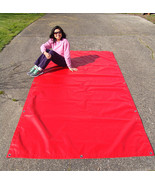 Tarp, Red, Fire Engine Red  5&#39; X 9&#39; Vinyl, Heavy Duty, Weatherproof, Wat... - $2,447.60 MXN
