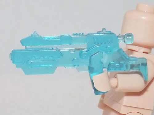 Clear Blue Ice Weapon Gun For Minifigure Custom - £2.25 GBP