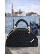 “Venice Noir” – Handmade Knitted Bag - $69.30
